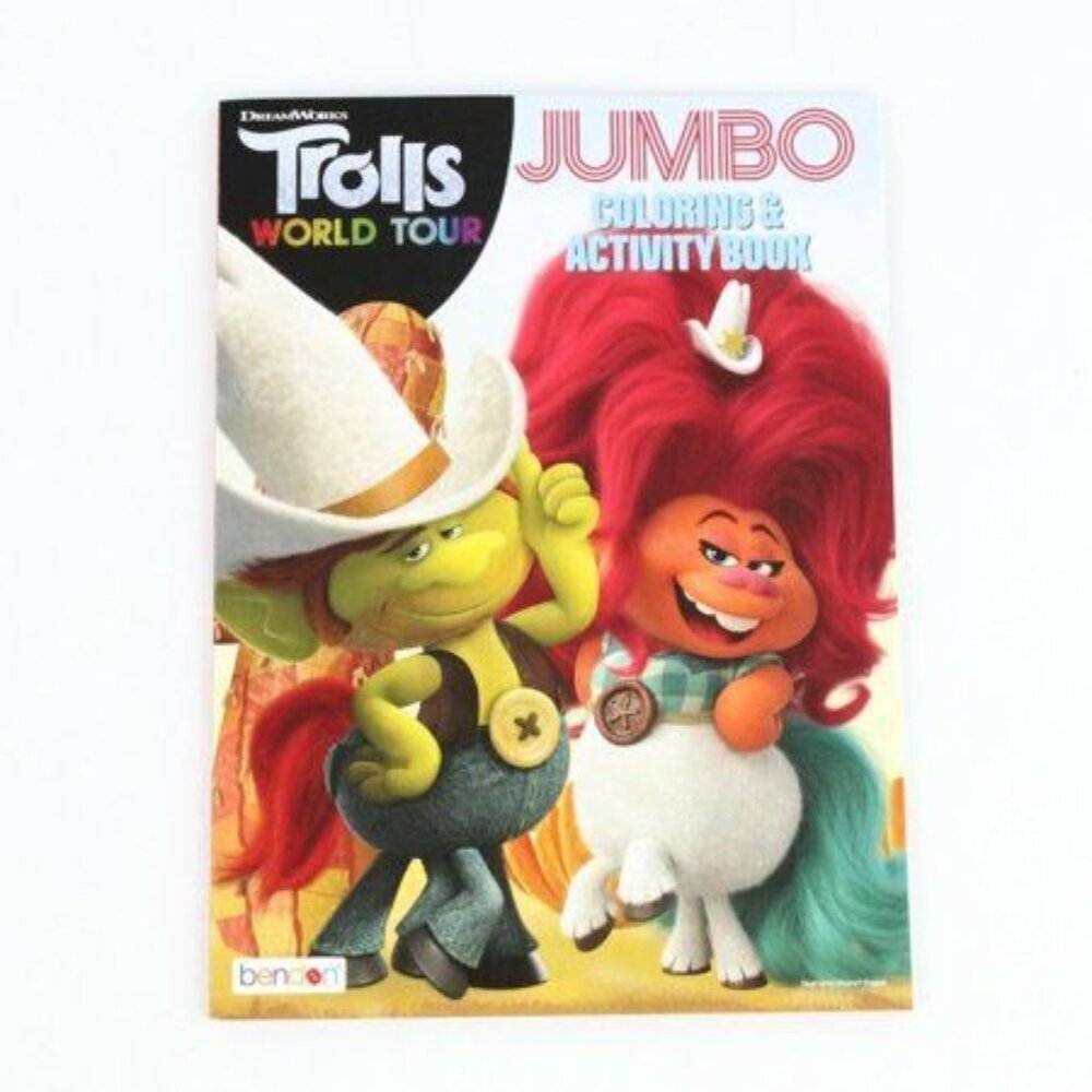 Dream Work Troll World Tour JUMBO Coloring & Activity Book Toddlers  Kids Early